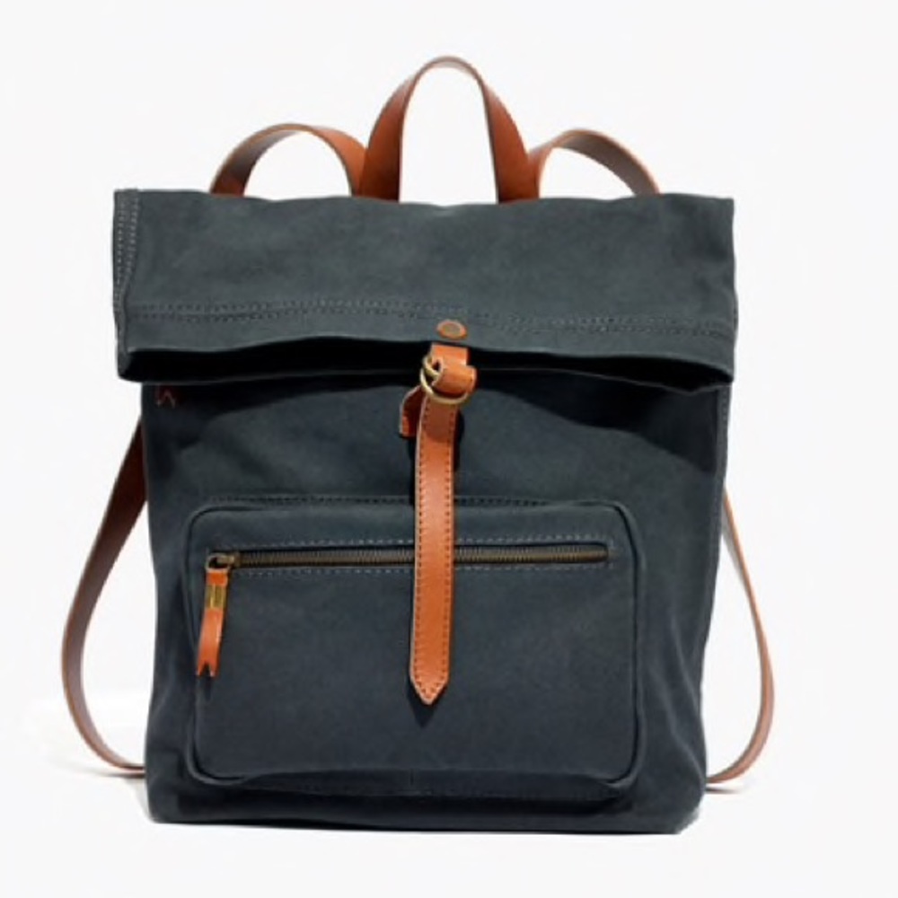 Madewell Foldover Backpack Navy